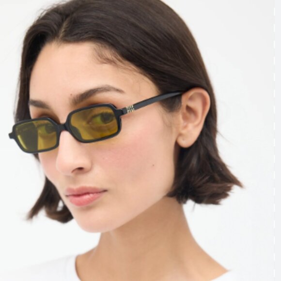 NEW MIU MIU SMU 11ZF 16K07O BLACK GREEN MU 11ZS WOMEN MU11ZS SUNGLASSES - Picture 1 of 12